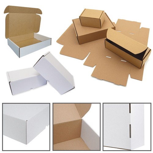 Brown white gift cardboard - white,