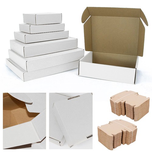 White shipping cardboard - white,