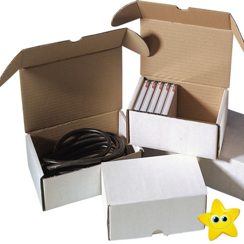 White postal cardboard - white,