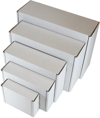 White shipping boxes postal - boxes,