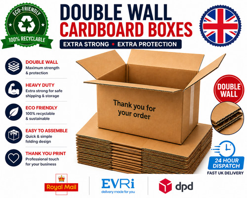 Double wall cardboard boxes - double,