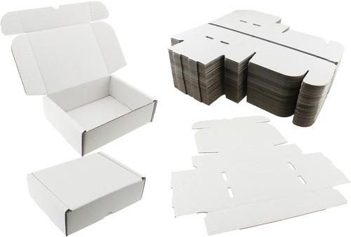 White shipping boxes - shipping, postal